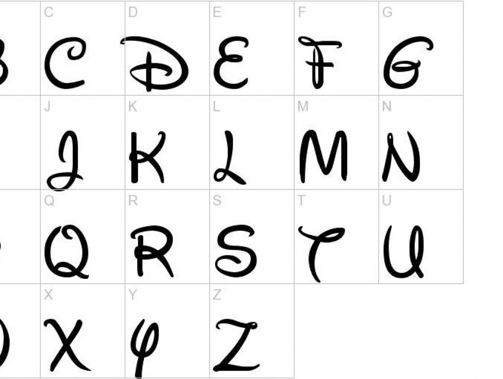 Free Printable Disney Alphabet Letters - Alphabet Image And Picture - Free Printable Disney Alphabet Letters
