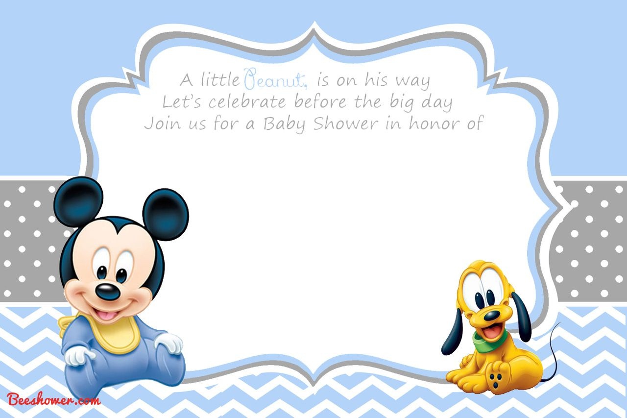 Free Printable Disney Baby Shower Invitations | Free Printable - Free Printable Tinkerbell Baby Shower Invitations