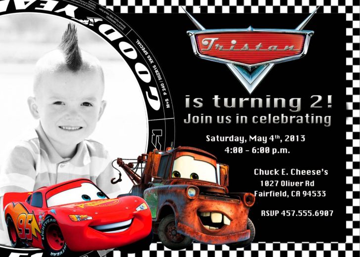 Free Printable Disney Cars Birthday Party Invitations