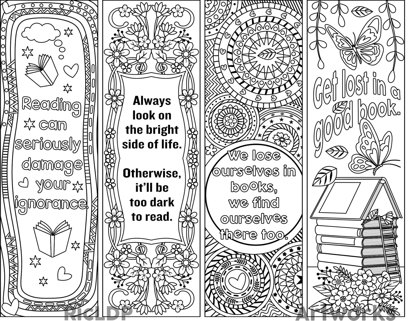 Free Printable Dragon Bookmarks - Free Printable