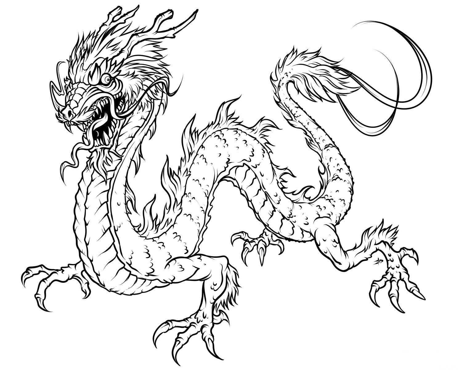 Free Printable Dragon Coloring Pages For Kids | Art | Dragon - Free Printable Chinese Dragon Coloring Pages