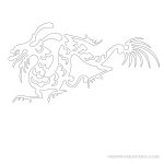 Free Printable Dragon Stencil A | Crafts To Try | Stencils   Free Printable Dragon Stencils