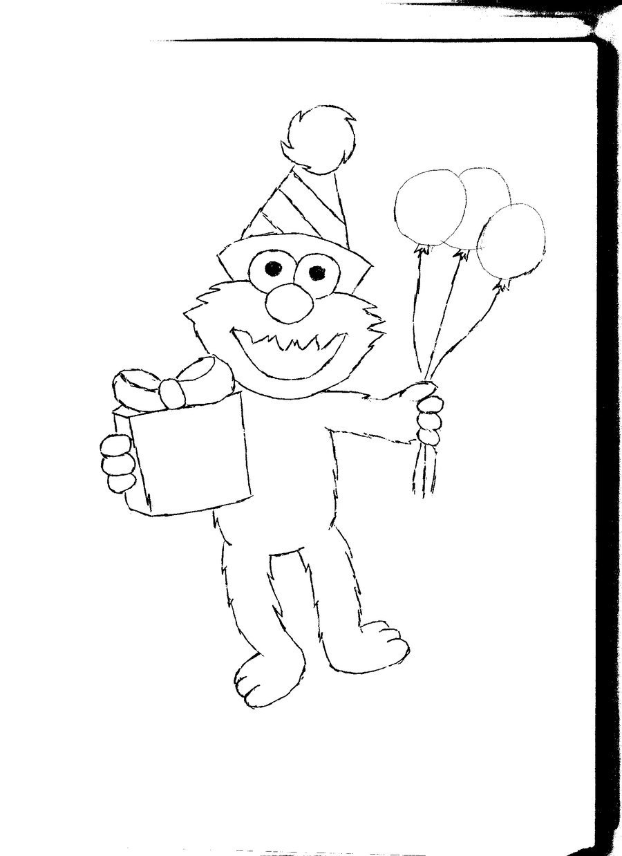 Free Printable Elmo Coloring Pages For Kids - Elmo Color Pages Free Printable