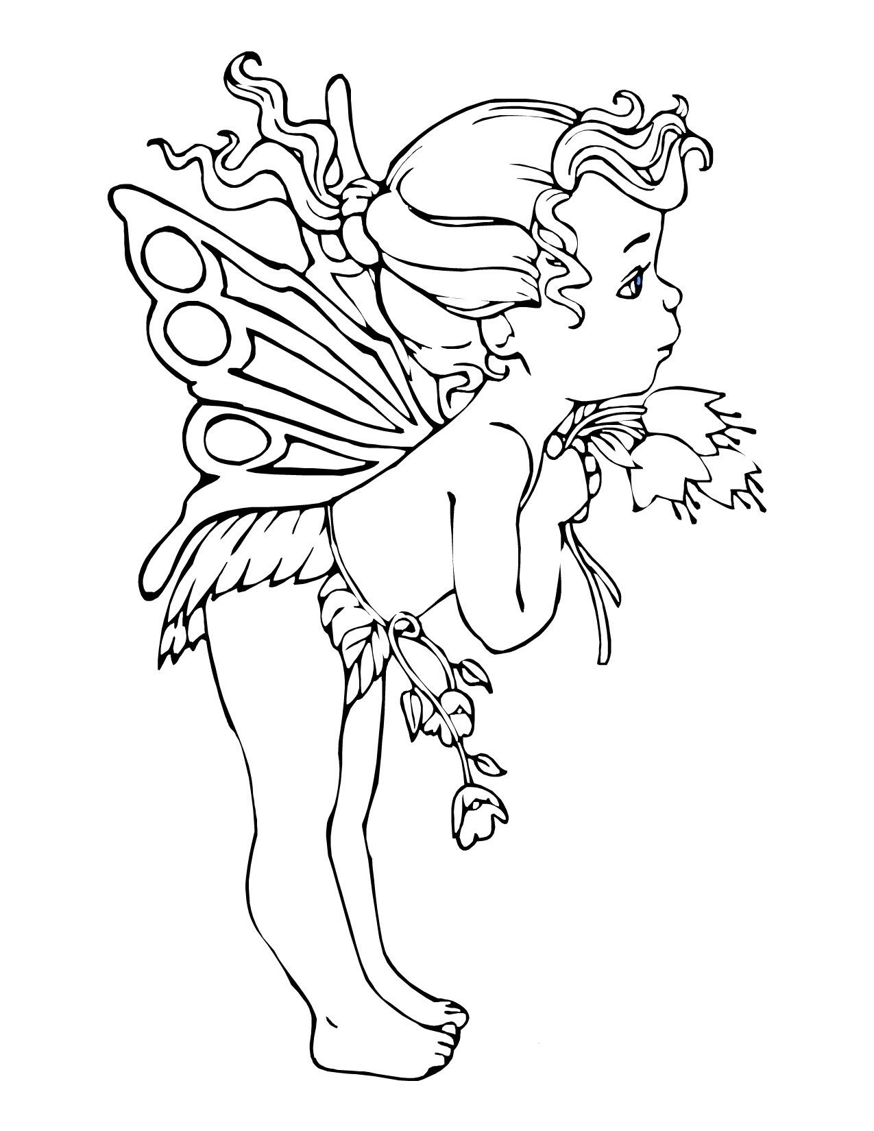Free Printable Fairy Coloring Pages For Kids | Design | Fairy - Free Printable Fairy Coloring Pictures