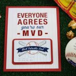 Free Printable} Father's Day "most Valuable Dad" | Gcg   Free Printable Baseball Stationery