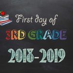 Free Printable First & Last Day Of School Signs 2018 2019   Neatlings   First Day Of 3Rd Grade Free Printable