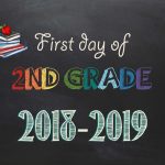 Free Printable First & Last Day Of School Signs 2018 2019   Neatlings   First Day Of Second Grade Free Printable Sign