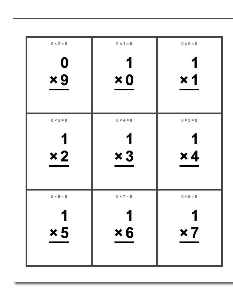 Free Printable Flash Cards For Each Math Operation With Answer Key - Free Printable Addition Flash Cards