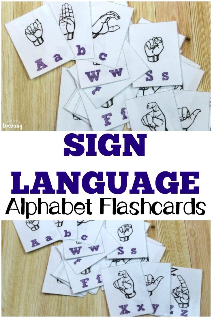 Free Printable Flashcards: Sign Language Alphabet Flashcards - Sign Language Flash Cards Free Printable