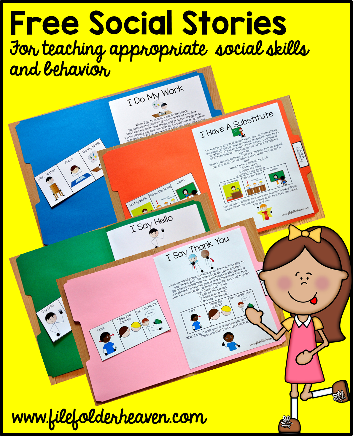 Free, Printable &amp;quot;folder Stories.&amp;quot; Simple One Page Social Stories - Free Printable Sensory Stories