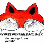 Free Printable, Fox Mask | Printable Paper Toys | Masque   Free Printable Fox Mask Template