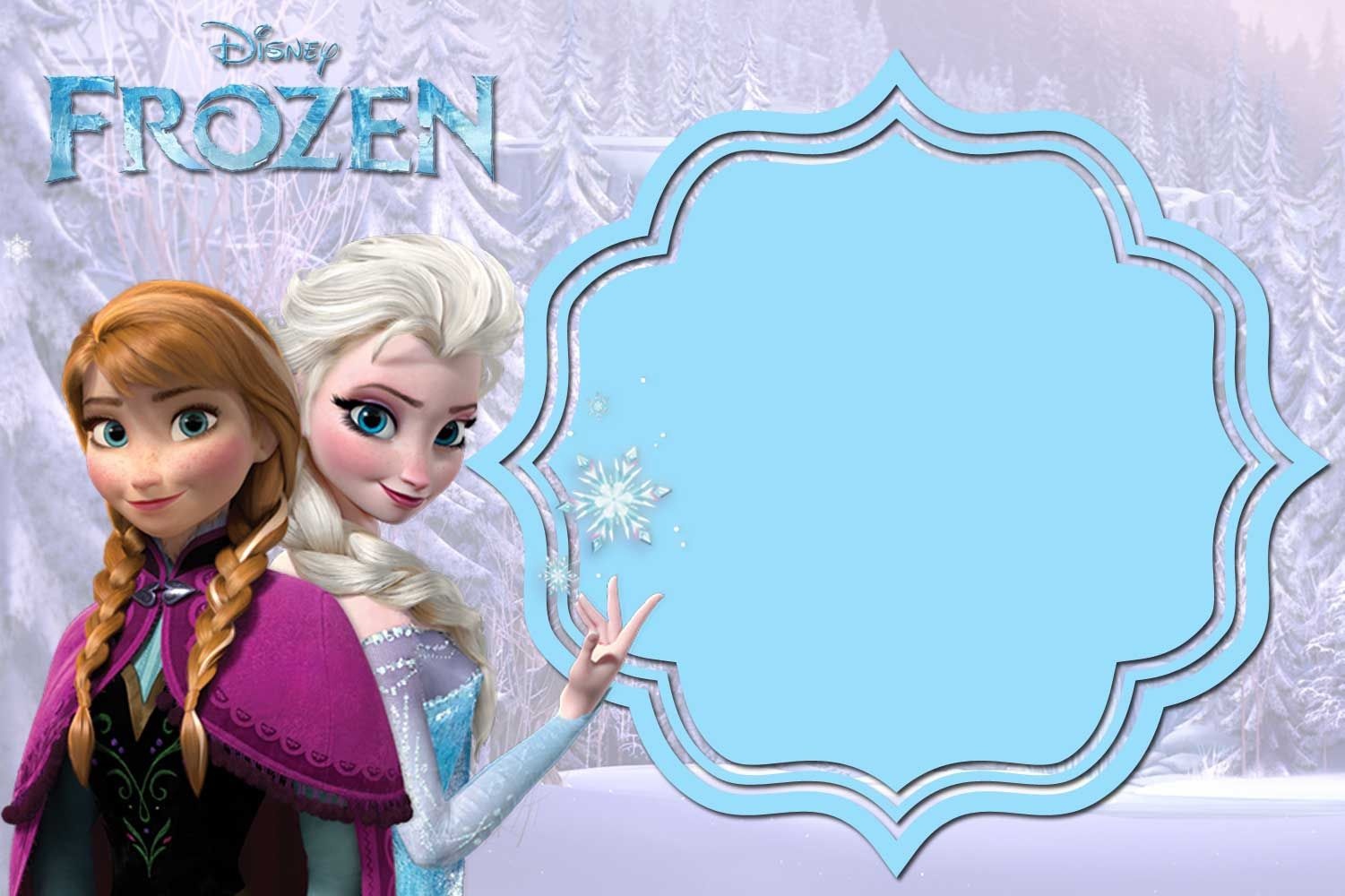 Free Printable Frozen Anna And Elsa Invitation Templates | Free - Free Printable Frozen Birthday Invitations