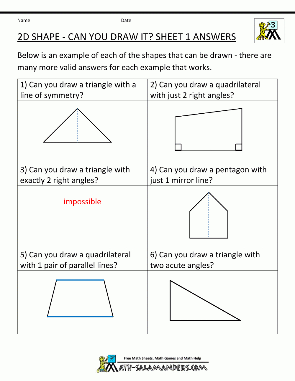Free Printable Geometry Worksheets 3Rd Grade - Free Printable Geometry Worksheets For 3Rd Grade