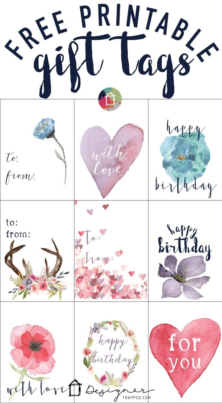 Free Printable Gift Tags For Birthdays | Pocket Scrapbooking | Free - Free Printable To From Gift Tags