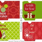 Free Printable Gift Tags & Gift Card Holders | Christmas Printables   Free Printable Christmas Gift Cards