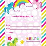 Free Printable Golden Unicorn Birthday Invitation Template   Free Printable Party Invitations