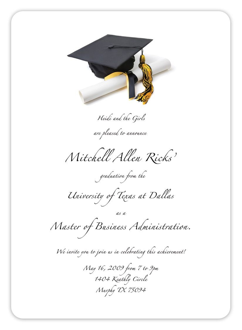 Free Printable Graduation Invitation Templates 2013 2017 | Places To - Free Printable Graduation Party Invitations 2014