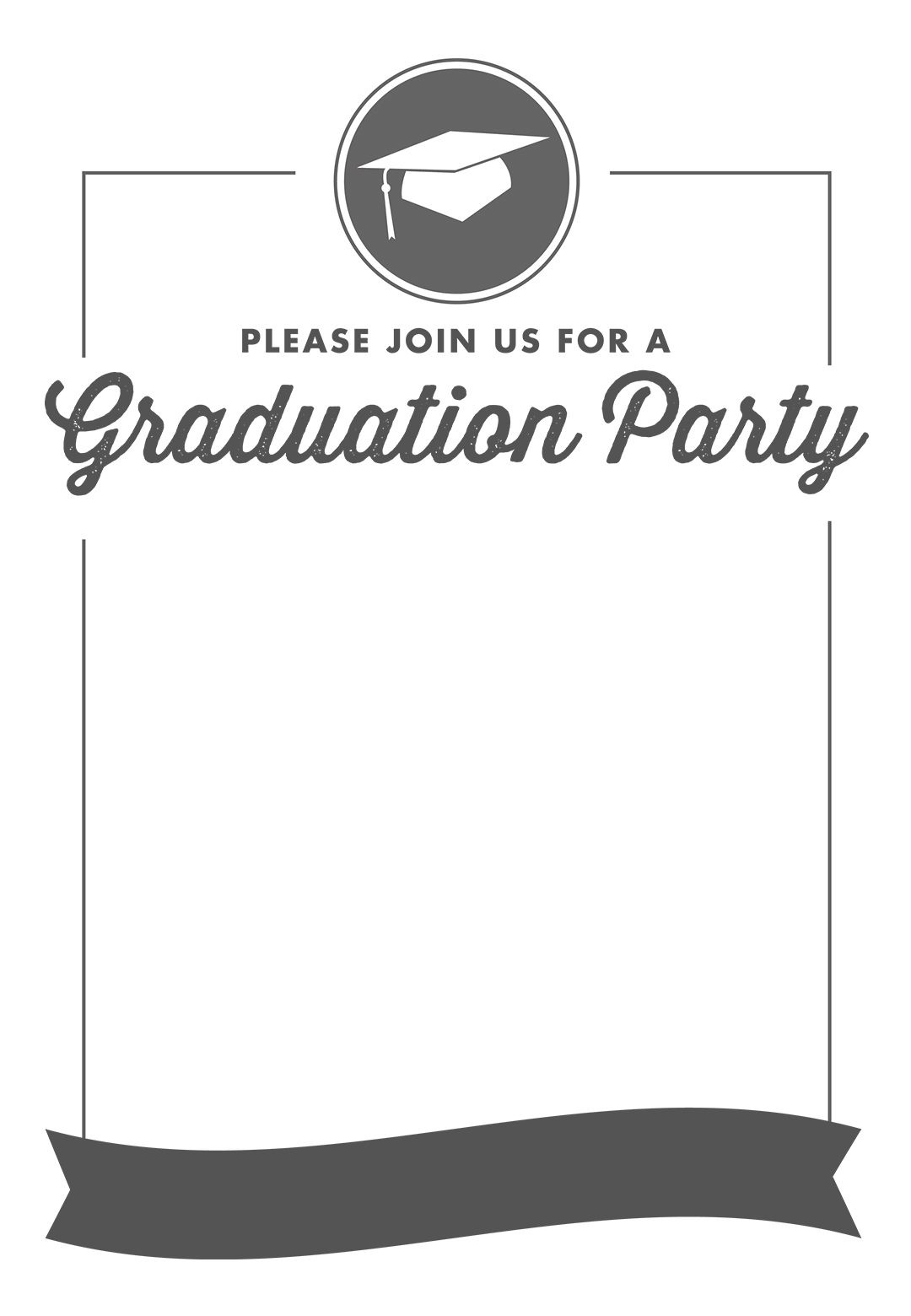 Free Printable Graduation Party Invitation Template | Greetings - Free Printable Graduation Invitations 2014