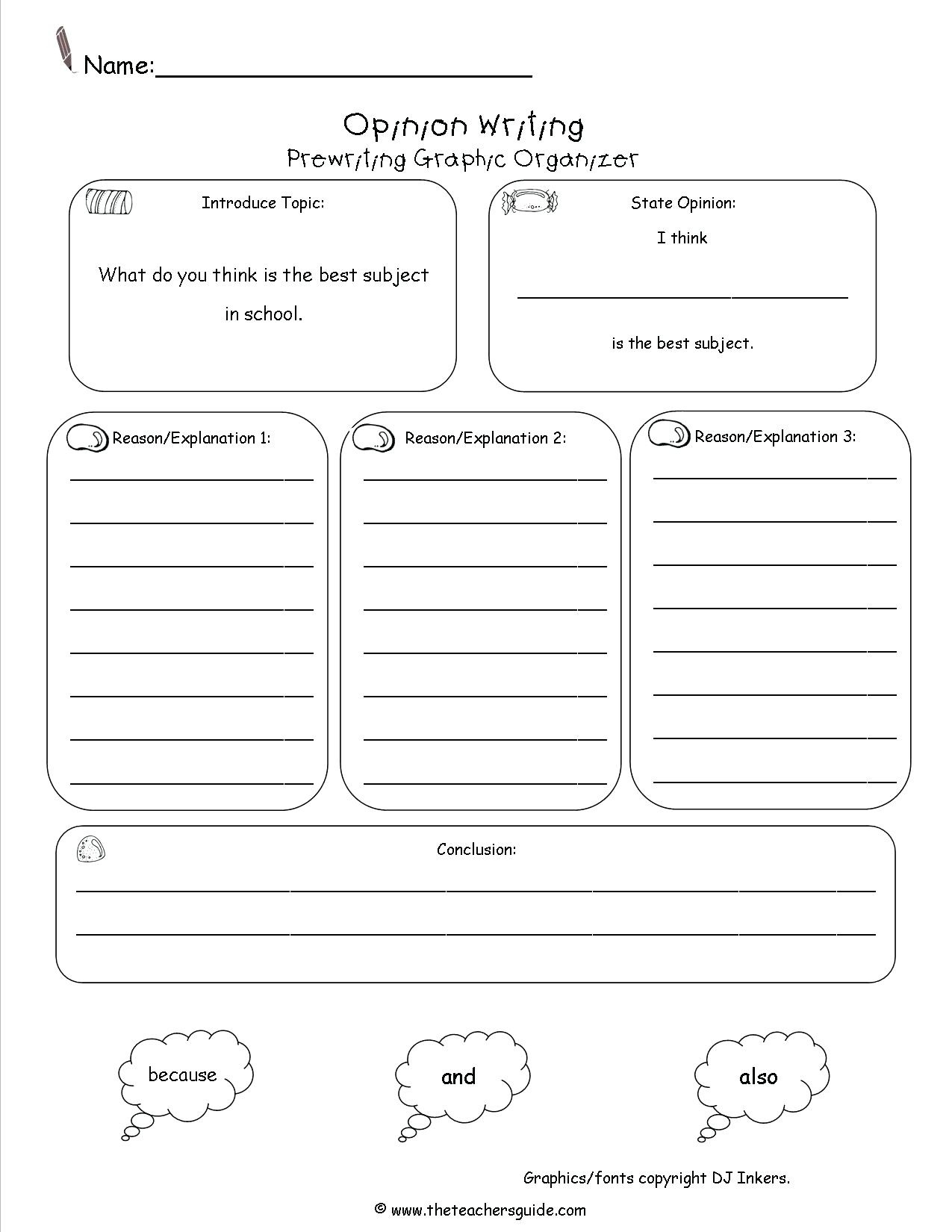 Printable Graphic Organizers