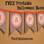 Free Printable Halloween Banner   Thrifty Jinxy   Free Printable Halloween Banner