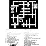 Free Printable Halloween Crosswords | Halloween | Halloween   Halloween Puzzle Printable Free