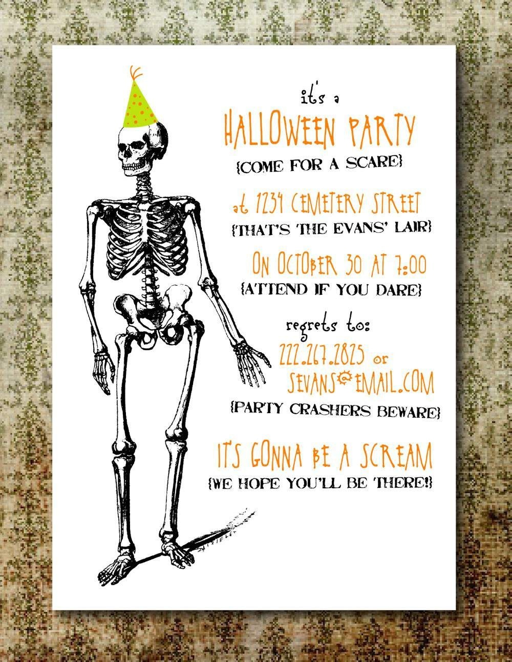 Free Printable Halloween Invitation Templates | Free Printable - Free Online Halloween Invitations Printable