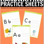 Free Printable Handwriting Worksheets Including Pre Writing Practice   Free Printable Handwriting Worksheets