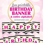 Free Printable Happy Birthday Banner And Alphabet | Party.. Like Its   Happy Birthday Free Printable
