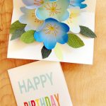 Free Printable Happy Birthday Card With Pop Up Bouquet | Flower   Free Printable Birthday Pop Up Card Templates
