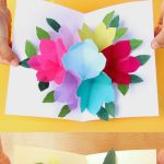 Free Printable Happy Birthday Card With Pop Up Bouquet | Printables   Free Printable Birthday Pop Up Card Templates
