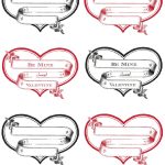 Free Printable Heart Labels | Valentines Day | Valentine Images   Free Printable Valentine Graphics