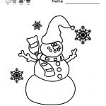 Free Printable Holiday Worksheets | Kindergarten Winter Coloring   Free Printable Winter Preschool Worksheets