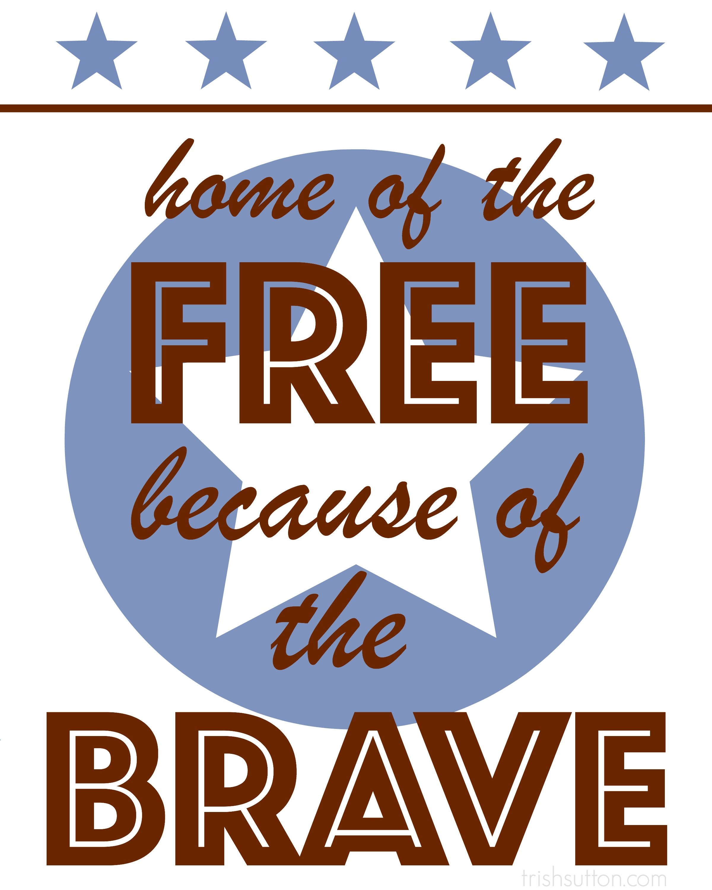 home of the free because of the brave song