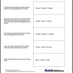 Free Printable Introductory Word Problem Worksheets For Addition For   Free Printable Math Worksheets Word Problems First Grade
