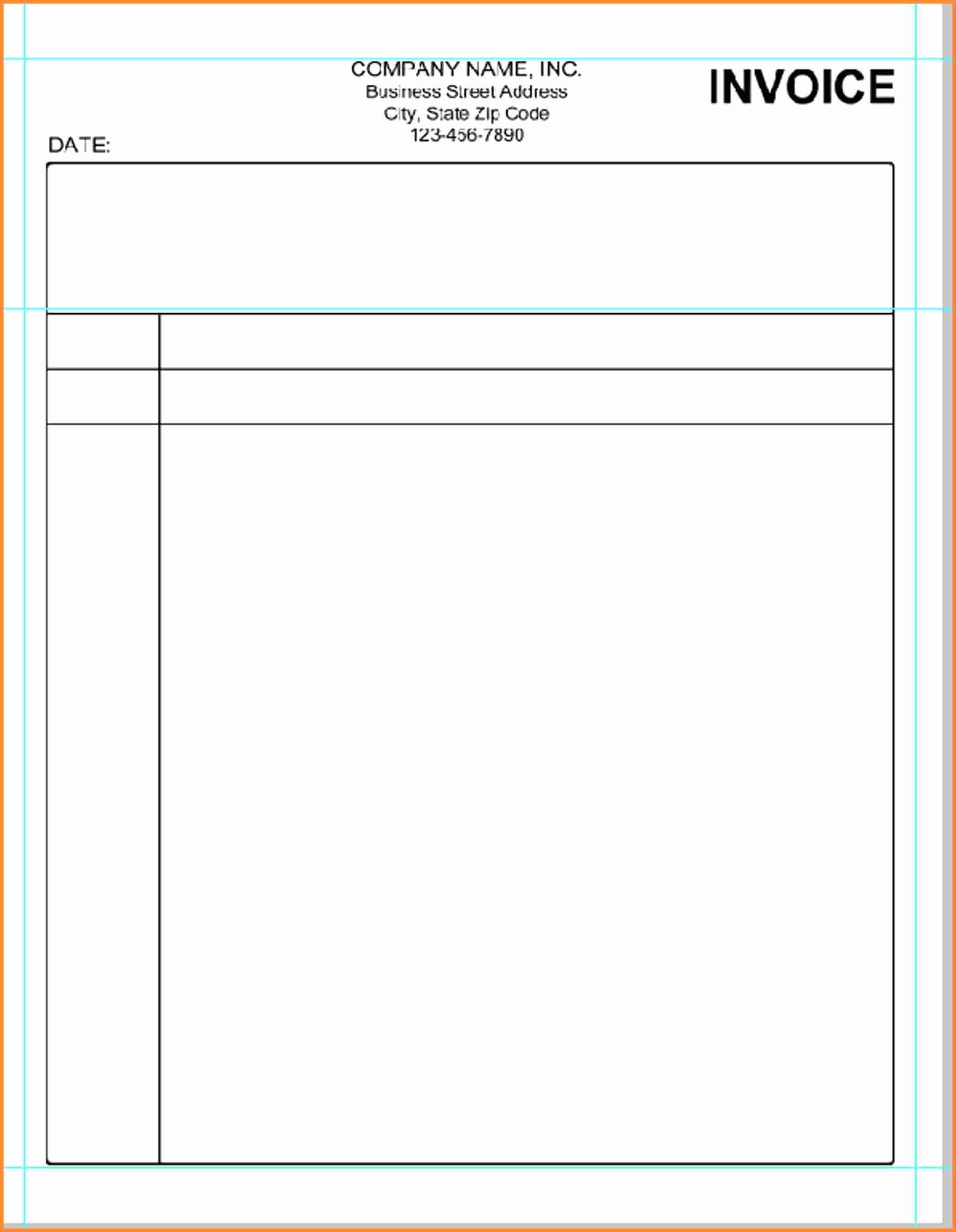 Free Printable Invoices Forms – Wfac.ca - Free Printable Invoice Forms