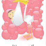 Free Printable 'it's A Girl' Greeting Card | Baby Shower | Baby   Free Printable Baby Shower Card