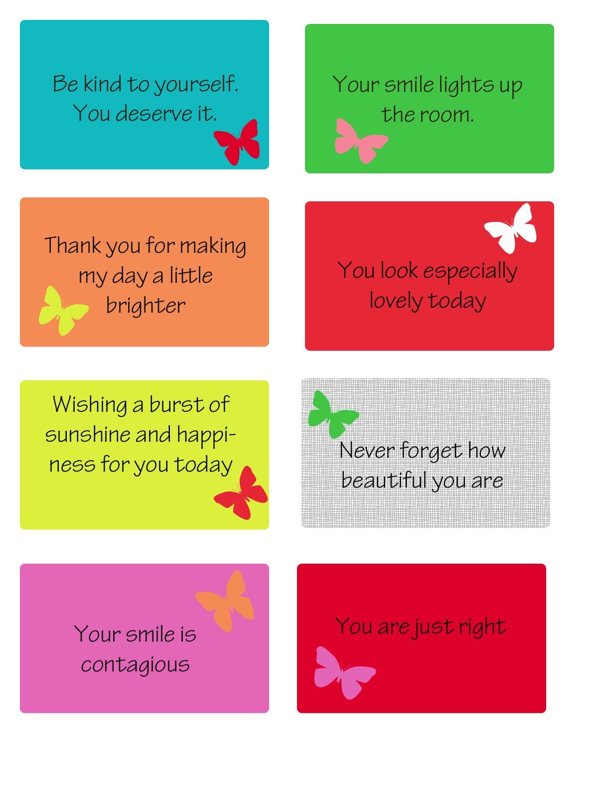 Free Printable Kindness Cards Free Printable