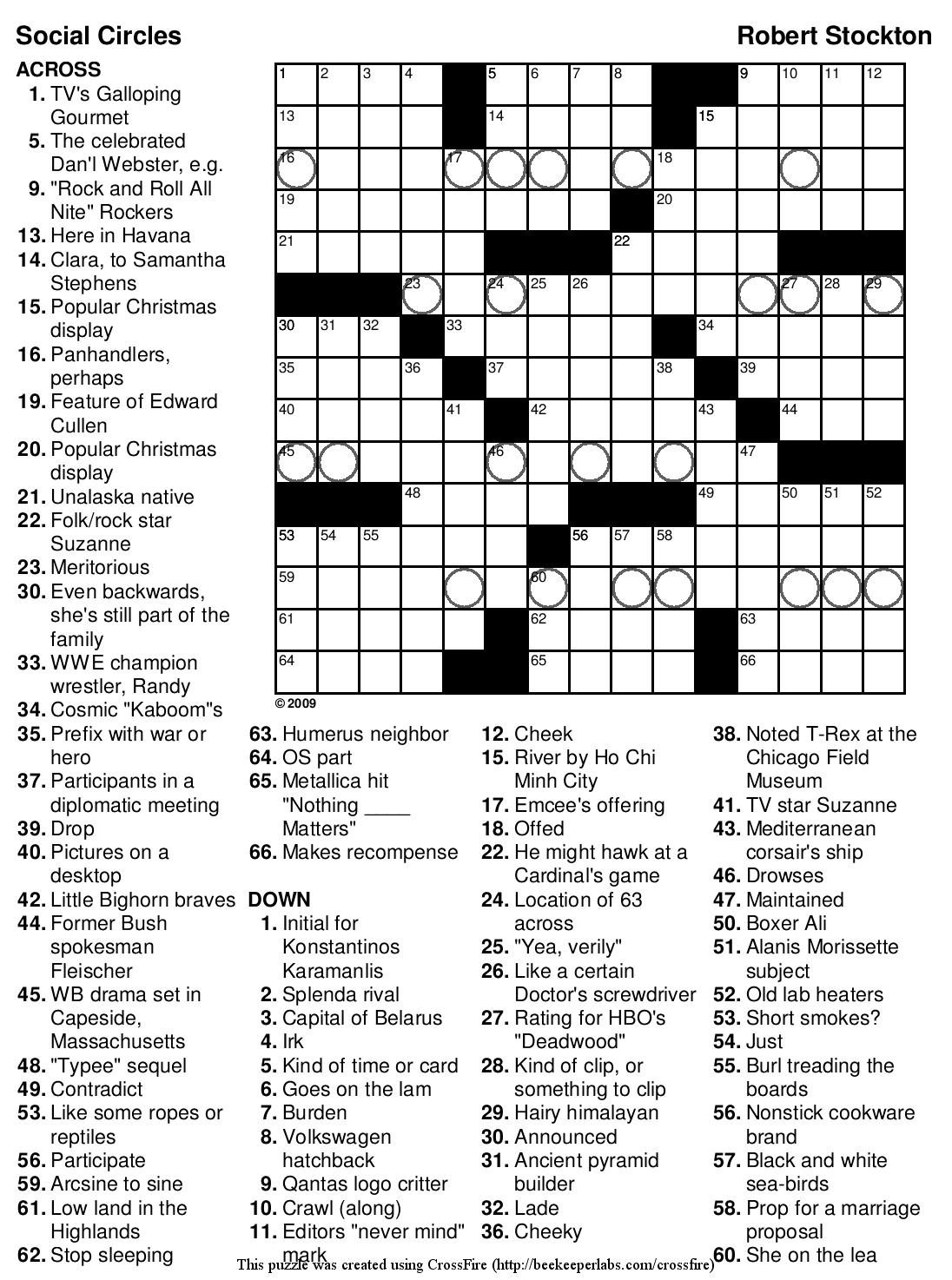 Free Printable Large Print Crossword Puzzles | M3U8 - Free Printable Crosswords