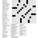 Free Printable Large Print Crossword Puzzles | M3U8   Free Printable Summer Puzzles