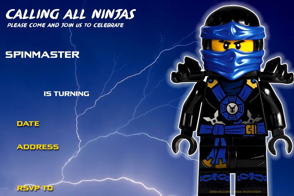 Free Printable Lego Ninjago Birthday Invitation | Birthday Ideas - Lego Ninjago Party Invitations Printable Free