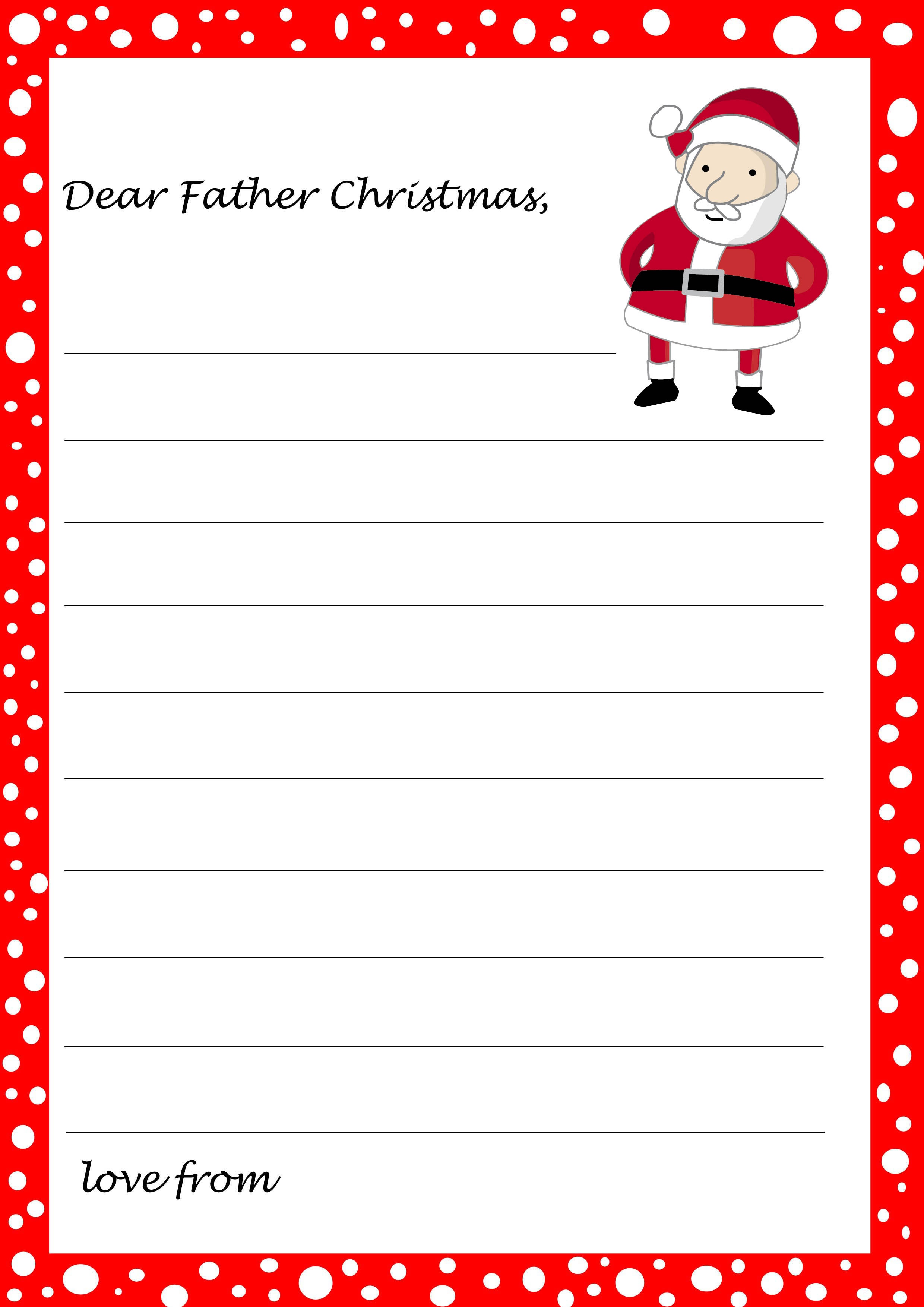 Santa Claus Letterhead Template Free 7 Best Images Of Printable - Free ...