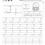 Free Printable Letter J Writing Practice Worksheet For Kindergarten   Free Printable Letter J