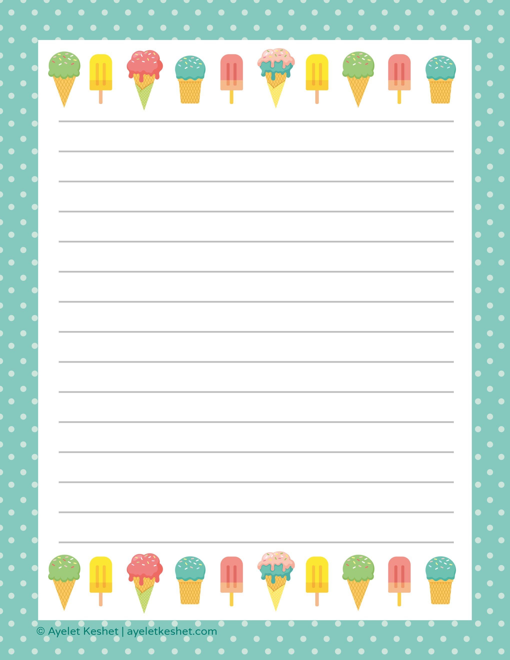 Free Printable Letter Paper | Printables To Go | Free Printable - Free Printable Stationery