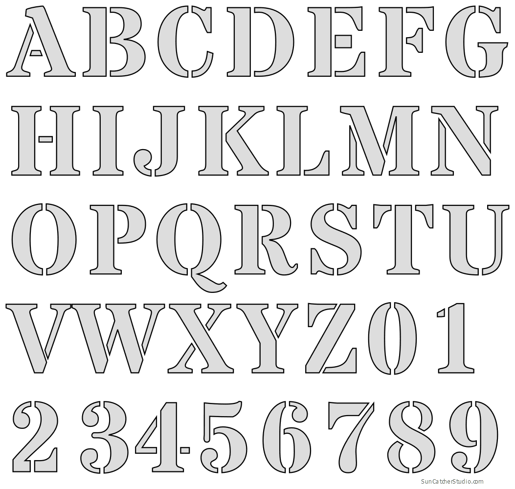 Free Printable Letter Stencils - Free Printable Letter Stencils