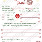 Free Printable Letter To Santa Template   Writing To Santa Made Easy!   Free Printable Letter From Santa Template