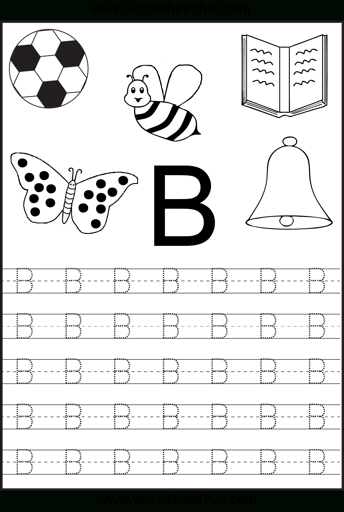 Free Printable Letter Tracing Worksheets For Kindergarten – 26 - Free Printable Traceable Letters