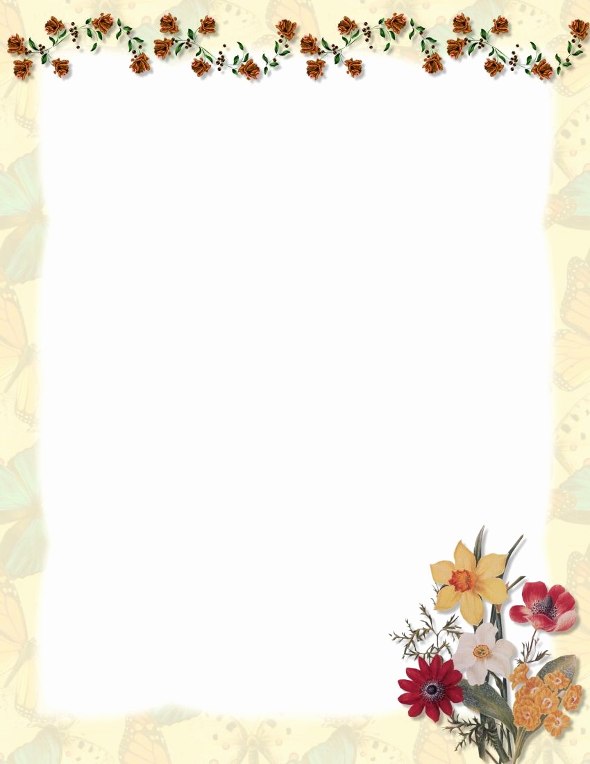 Free Printable Letterhead Borders Http Www 1 Computer Stationery Com - Free Printable Letterhead Borders