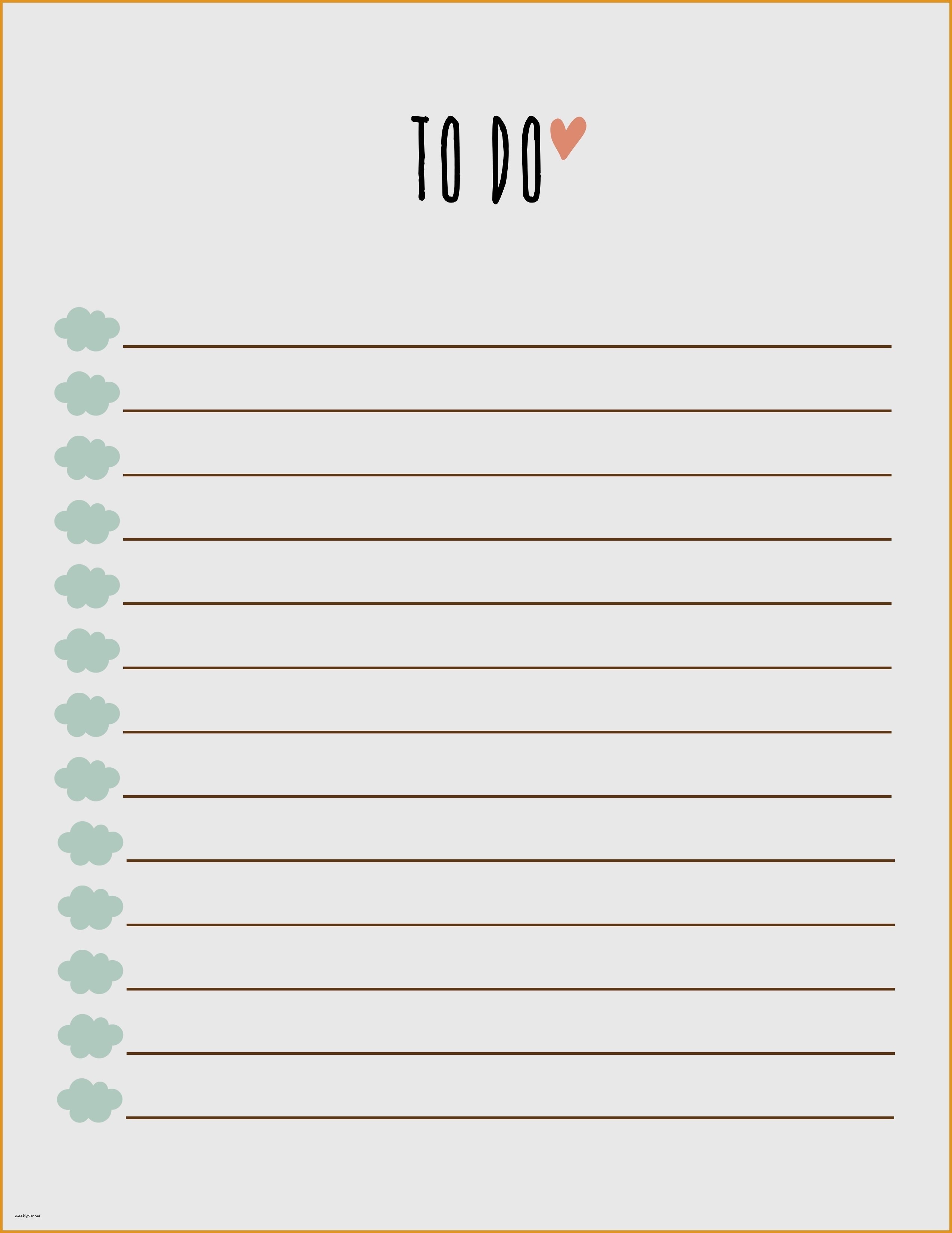 Free Printable Lists New Printable To Do List Examples And Forms - Free Printable List