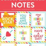 Free Printable Lunch Box Notes | Creative Diy And Crafts Exchange   Free Printable Lunchbox Notes