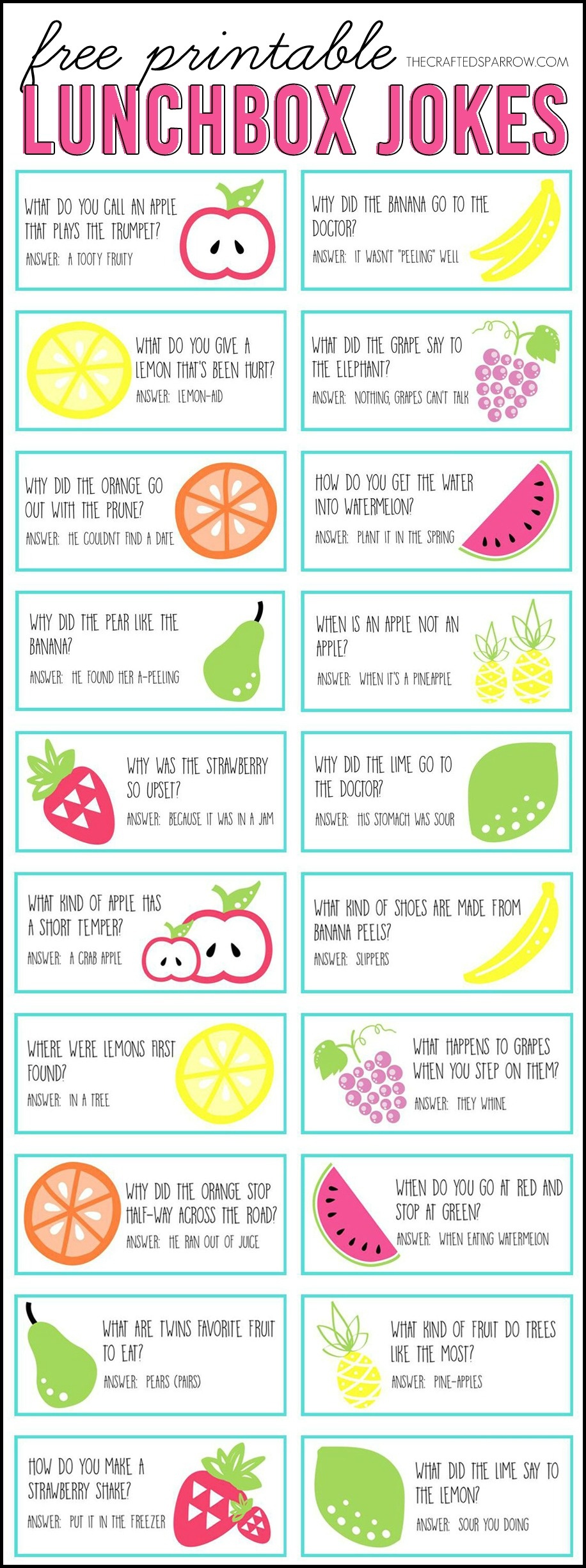 Free Printable Lunchbox Notes - Free Printable Lunchbox Notes